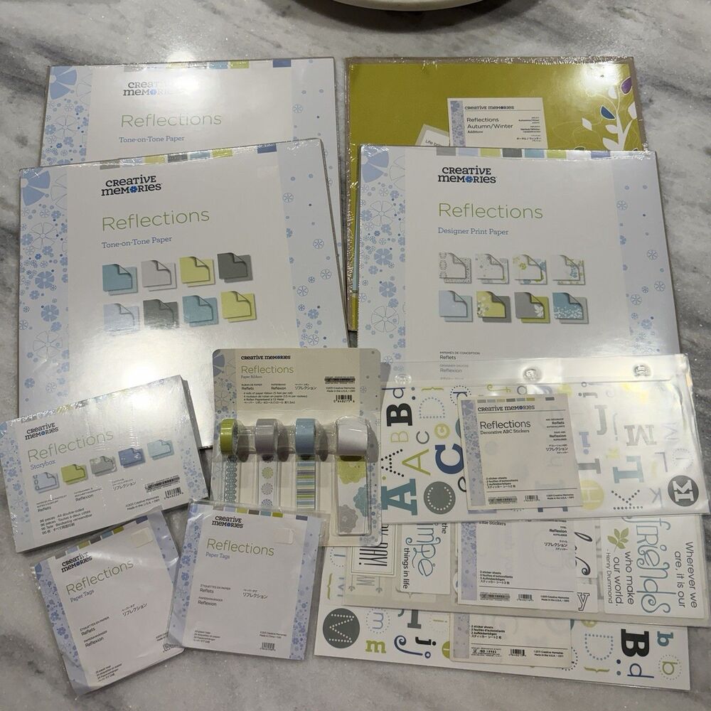 Creative Memories Lot New REFLECTIONS Paper Stickers Tags Storybox 11 Pcs